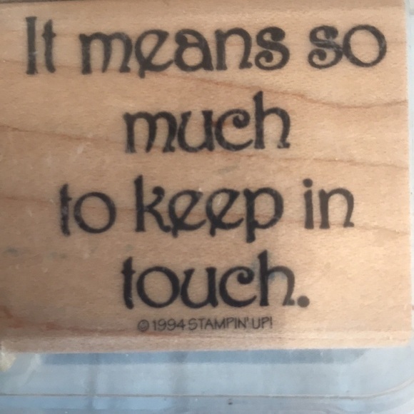 Vintage set of rubber stamps with nice warm sayings/words  stationary scrapbook - Picture 3 of 10
